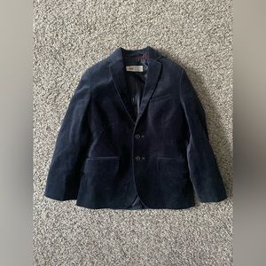 Navy Velvet Kids Blazer